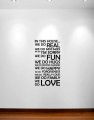 In This House We Do Wall Decal Sticker Quote #1126